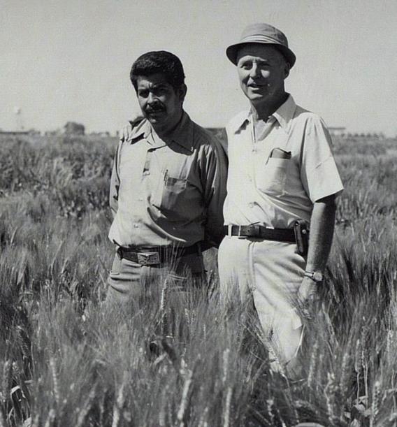 Reyes Vega and Norman Borlaug